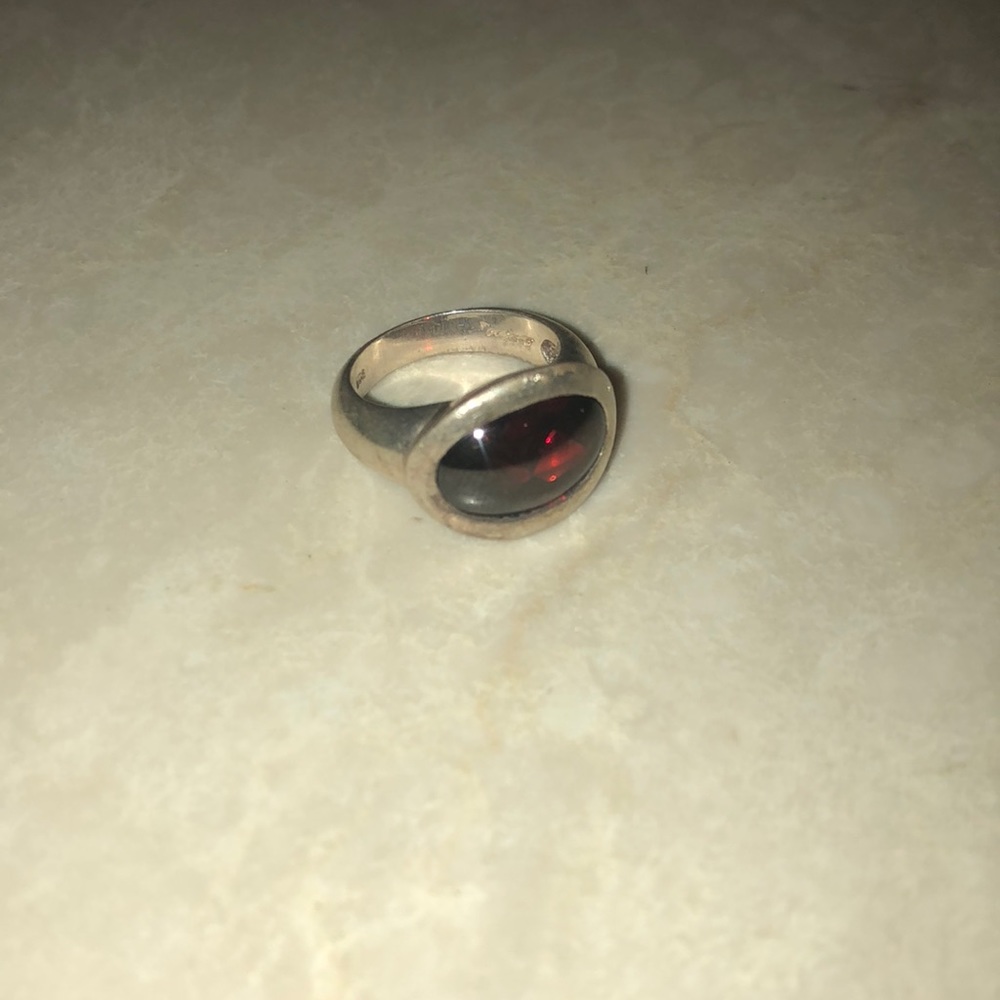 Ring with red stone